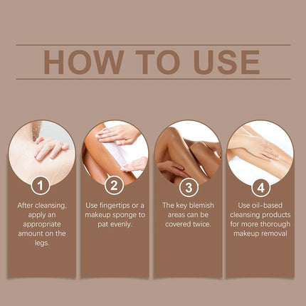 Scars Body Makeup-Foundation Legs Vein Cover Up Makeup Lotion For Varicose Veins Lasting Moisturising For Cover Tattoos Scars