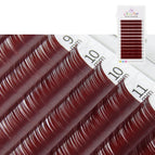 Morandi Wine Red / C / 0.07mm|8-14mm MIX