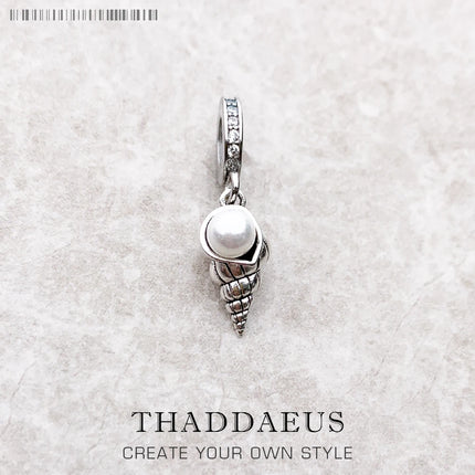Charm Pendant Shell With Freashwater Pearl New Fine Jewelry 925 Sterling Silver Oceans Gift For Women Men