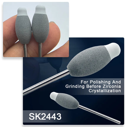 Dental Rubber Diamond Polisher Wheel Disc For Polishing Grinding Before Zirconia Crystallization Crowns Bridges
