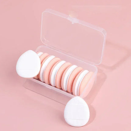 6/10Pcs Mini Finger Puff Foundation Small Air Cushion Powder Sponge Face Concealer BB Cream Cosmetic Applicator Makeup Tools