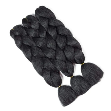 Solid color big braid European, American and African wigs extend 60cm 100g/piece for twisted box braided hair