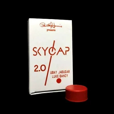 Skycap 2.0 by LUKE DANCY Magic Tricks Bottle Cap Penetration Close Up Illusions Gimmicks Props