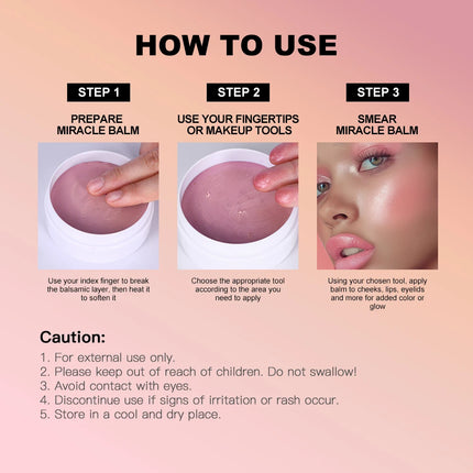 3 In 1 Solid Pearl Blush Cream Monochrome Woman Blush Paste Cheek Ulti-purpose For Eyes Lips Makeup Blush Stick Korean Cosmetics