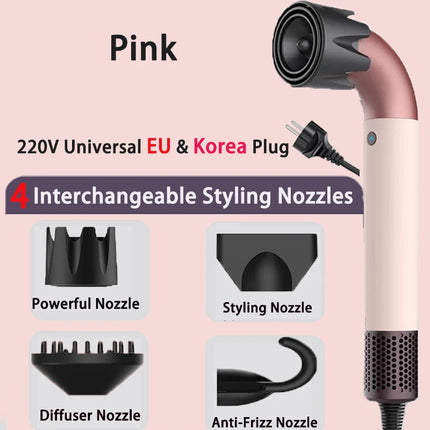 1400W High Power Hair Dryer, Fast Drying, Lightweight Body, Low Noise, Equipped with Multiple Air Nozzles