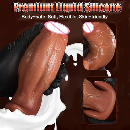 Realistic Silicone Dildo Anal Butt Plug with Anchor Base Prostate Female Big Dick Huge Penis G-spot Masturbation Adult Sex Toys