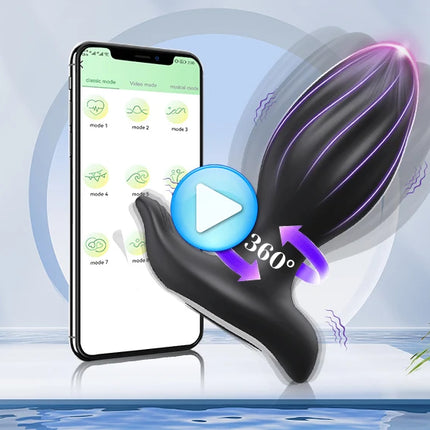 360° Rotation Vibrating Anal Plug Butt Plug Sex Toys for Men Women Wiggle Prostate Massager APP Anal Vibrator Sex Toy for Male