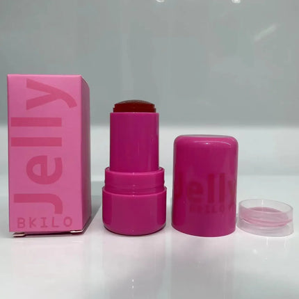 4 Colors Jelly Blush Stick Lip Balm Eyeshadow 3-in-1 Multi-Use Matte Blush Moisturize Brighten Lip Gloss Multi-Use Blush Makeup