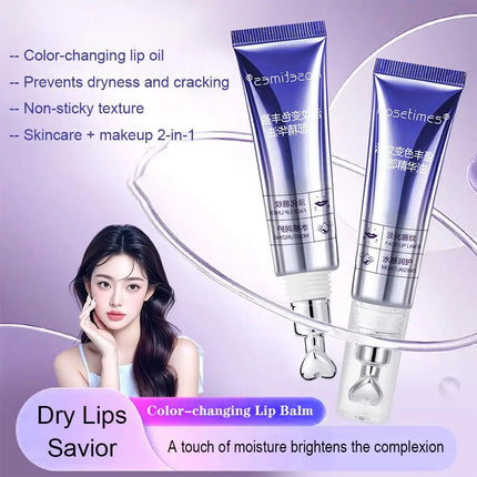 Lip Plumping Essence Oil Color-Changing Lip Beauty Essence Nourishing,Moisturising Sexy Lip Care Fade Lines Plumping Lip Serum