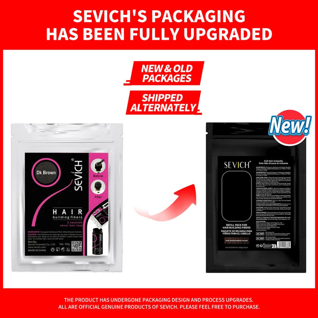 Sevich 100g Hair Fibers 10 Color Keratin Hair Building Fiber Powder Instant Hair Growth Fiber Refill 50g Hair Care Product