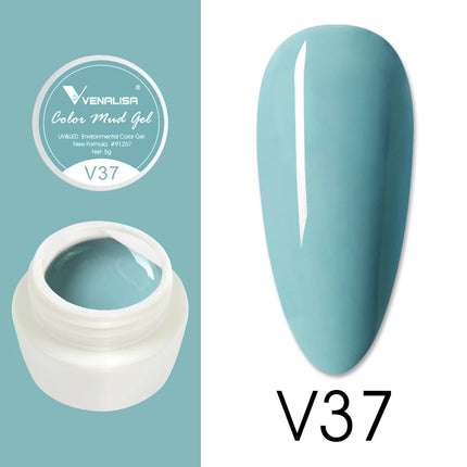 VENALISA Color Mud Gel Pure DIY Nail Art Design UV Gel Polish Professional Manicure Varnishes for Quality Artistry