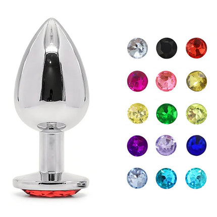 Metal Anal Plug Butt Diamond Plug Sexy Toy Gem Base Beginner Butt SM Toys For Women Men Couples Adult Game Anal Adult Products