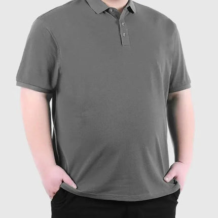 Men's Polo Shirt 8XL Extra Large Loose Fit Casual Business T-shirt Summer Fashion Heavy Set Clothing