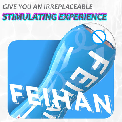Male Masturbator Cup Vacuum Suction Silicone Pocket Pussy Blowjob Sex Toy for Men / Masturbateur Masculin Silicone Aspiration Vaginale Jouet Adulte