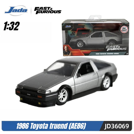 Jada Toys 1:32 Fast&Furious Alloy Car,Mitsubishi Lancer TOYATO Super Nissan Skyline GTR Jetta RX-7 Collection Gift Toys for Kids