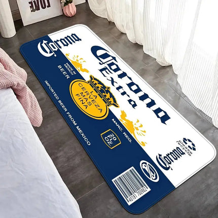 C-Corona E-Extra Beer Room Mats Anti-slip Absorb Water Long Strip Cushion Bedroon Mat Household Carpets
