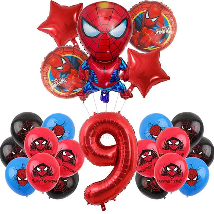 Spiderman Birthday Decor Superhero Theme Spider Birthday Party Decorations Paper Napkins Background Balloons Kids Party Supplies