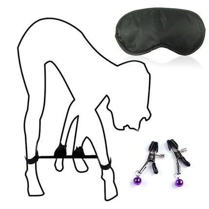 Adult Sex Products Erotic Bondage Bed Games BDSM Sex Bondage Set Women Handcuffs Ankle Cuff Restraints Sex Toys For Couples