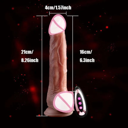 Thrusting Dildo Vibrator Sex Toys Realistic Dildos for G Spot Anal Stimulation Remote Control Penis Adult Toy for Women Couple