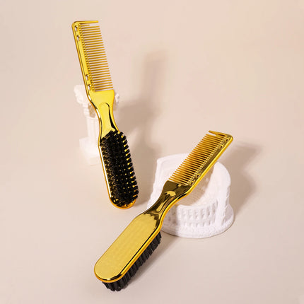 1/2pcs Convenient and multifunctional travel dual head brush comb styling tool integrated，Special for real hair wigs