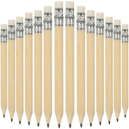 35/100pcs Short Wood Pencils With Eraser Golf Pencils Golf Pocket Pencil For Drawing Writing Small Log Pencil 10cm