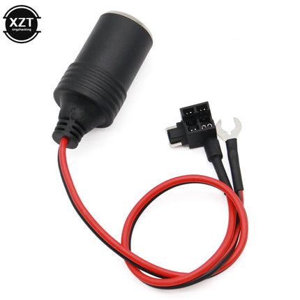 1PCS Pure Copper Car Cigarette Lighter Charger Cable Female Socket Plug Connector Adapter Cable Fuse