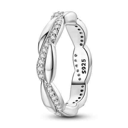 Fashion Original Luminous Firefly Rings 100% 925 Silver Eternal Heart-Shaped Zircon Rings Fine Wedding Engagement Jewelry Gifts