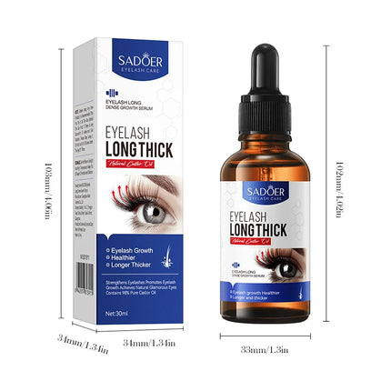 Double-action eyelash enhancement combo—lengthening mascara and thickening eyelash serum for dramatic, curled lashes.