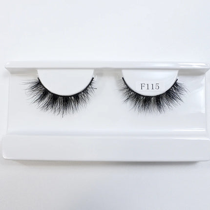 Natural Mink Lashes High Quality Fashion Classic Soft Full Strip Lashes Makeup 12mm Short Mink Eyelashes