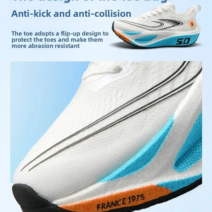 Unisex 2025 Full Carbon Plate Running Shoes Professional Marathon Racing Lightweight Bounce Cushion Breathable Sports Sneakers