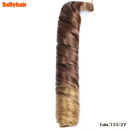 Synthetic 18inch French Curls Braiding Hair Crochet Braids 45cm Ombre Braiding Hair Curls 150g Pre Stretched Extensions Bulk