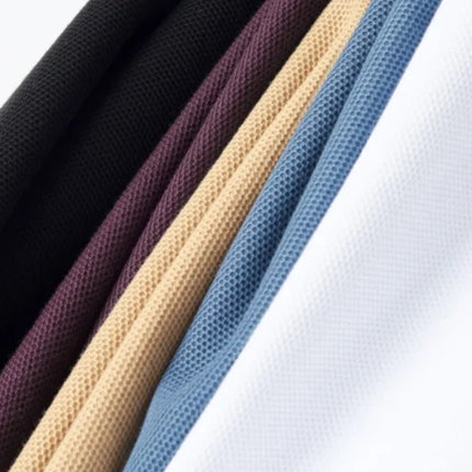 100% pure cotton fashion luxury brand pony embroidered comfortable POLO shirt for summer men's new striped exquisite short sleeve
