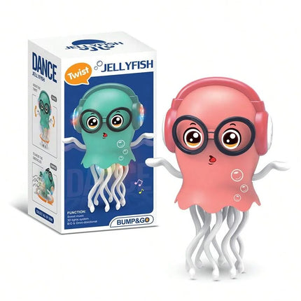 Auto-sensing Avoiding Dancing Jellyfish Kid Electronic Pet Toys Cartoon LED Development Education Toddler Creative Birthday Gift