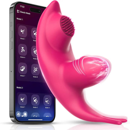 APP Control G Spot Wearable Panty Vibrators Silicone Clitoral Vagina Stimulator Adult Sex Toys with 9 Vibrating Modes for Women