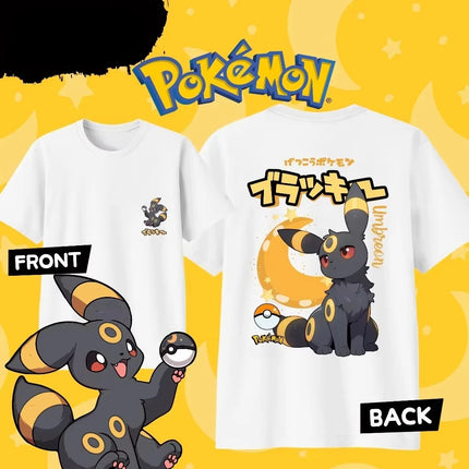 2026 New Pokémon Cartoon Rowlet Evolution 100_ Cotton T-shirt Summer New Men_Women Fashionable Casual Harajuku Short Sleeved Top