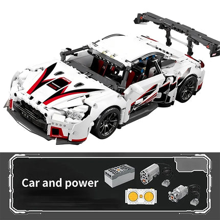 1:14 Building Block Sports Car RC Toy Car Building Block Toy Birthday Gift MOC Sports Car Model (1209+ Particles)