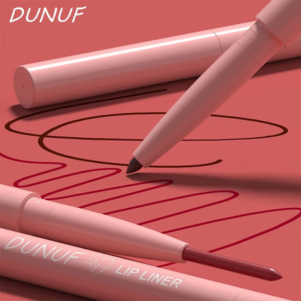 Slim Lip Liner Pencil Sexy Rose Red Brown Lip Outline Nude Matte Lipstick Contouring Tint Makeup Waterproof Crayon Pen 12 Colors