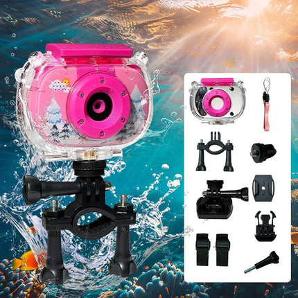 Kids Waterproof Camera 20MP Waterproof Underwater Digital Camera 1080P 10X Digital Zoom Screens Waterproof Digital Camera