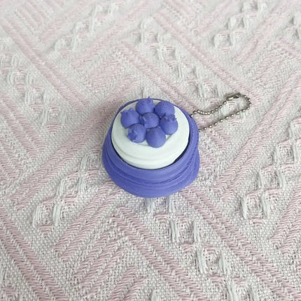 Strawberry Cake Model Keychain 1Pcs Calming Fidget Toy for Anxiety Stress Relief Finger Button Bag Charm for Girls