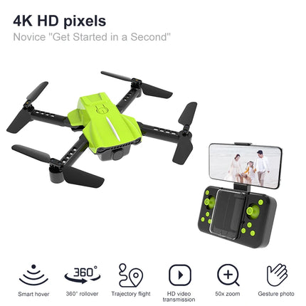 Newest K10 Mini Drone with HD Camera Pocket-Sized Foldable RC Quadopter for Kids Aerial Remote Aircraft with Avoidance Technolog