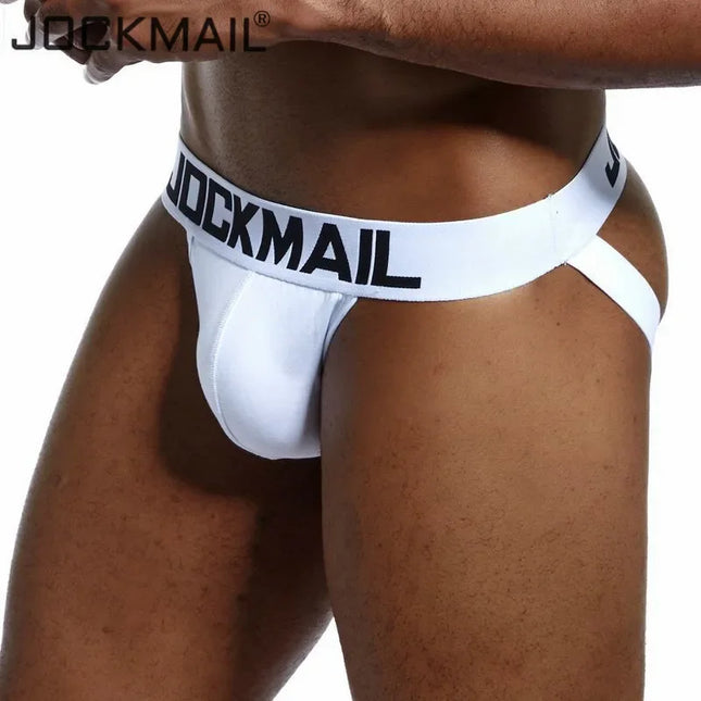 JOCKMAIL Men Low-Rise Sexy Underwear Briefs Gay Penis Pouch Wonderjock Bikini Underwear Man Jockstrap Thong Lingerie