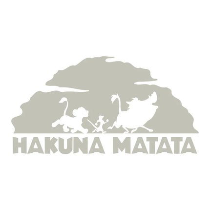 Lion King Hakuna Matata Vinyl Art Decals Car Window Laptop Decoration, Pumba Simba Nala Wall Sticker Kids Room Wall Decor