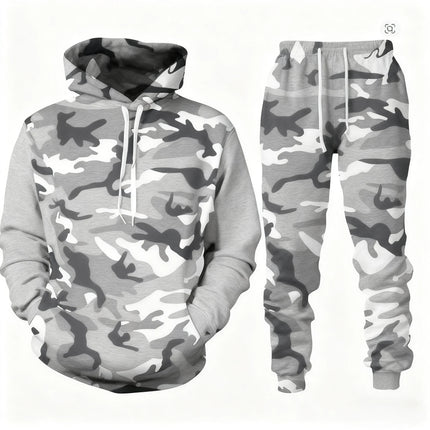 2026 Camouflage Hoodie Two Piece Hoodie Pant Sets Santa Claus 3d Print Set Men Women Fashion Hoodie+Pant Jogging Suits