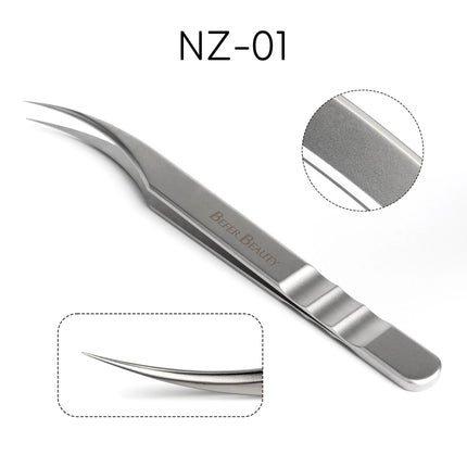 Anti-Static Tweezers Eyelash Extension Professional High Precision Volume Tweezer Stainless Steel Tweezers Antislip Makeup Tool