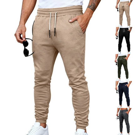Spring Autumn Men Stretch Zip Gym Jogger Sweatpants For Amazon, Slim Unique Sports Casual Trousers Wholesale