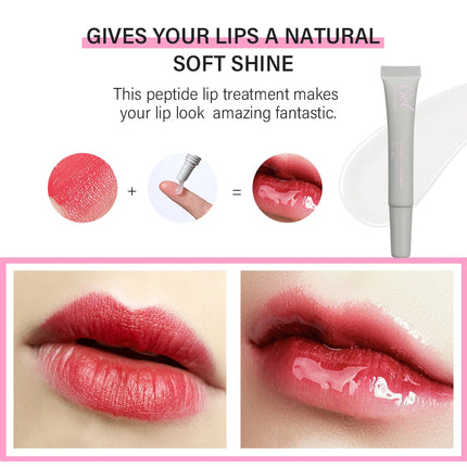 Moisturizing Lip Balm Nourishes Peptide Moisturizes Lightened Remove Dead Skin Lip Lines Anti-chapping Caramel Lip Care Gel