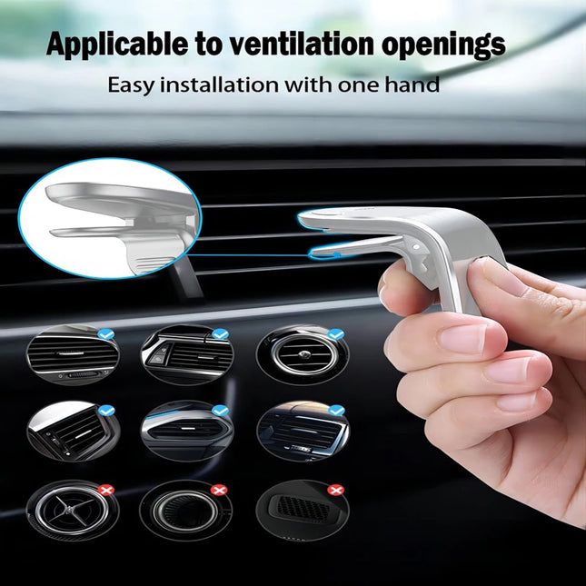 Magnetic Car Air Vents Mount 7-Type Car Speed Camera Detector Clip Strong Magnet Car Air Vent Holder for OOONO CO-Driver NO2