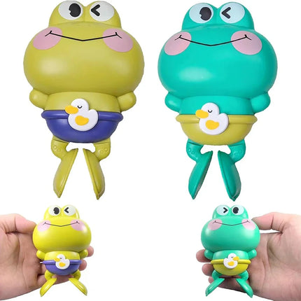 Children's bath toys - Clockwork frogs that float and swim