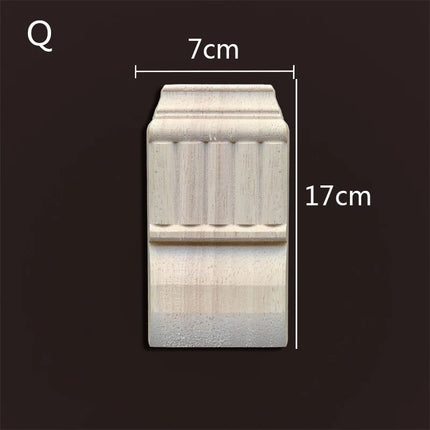 Applique for Furniture In Wood Figurines Moulding Decal Carved Wedding Decoration Maison Accessories Stair Decoration Wood Onlay