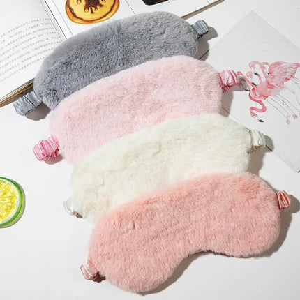 【xxx】Sleeping Mask Sleeping Blindfold Soft Plush Eye Masks Cute Eye Cover Band Shade Rest Eyepatch Nap Health Eye Cover[S14]